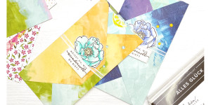 Beitragsbild des Blogbeitrags 1 Set 5 Tage 20 Ideen – Farben des Glücks: Tag 1 „Verpackung für Fussmaske“ | Stampin‘ Up!