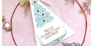 Beitragsbild des Blogbeitrags 1 Set – 5 Tage – 25 Ideen Lichterzauber: Tag 1 – eine weihnachtliche Dreiecksbox * Stampin‘ Up!