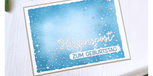 Beitragsbild des Blogbeitrags Geburtstagskarte Herzenspost | Stampin‘ Up! 