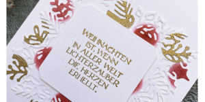 Beitragsbild des Blogbeitrags Weihnachtskarte „Lichterzauber“ | Stampin‘ Up! 