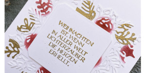 Beitragsbild des Blogbeitrags Weihnachtskarte „Lichterzauber“ | Stampin‘ Up!