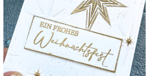 Beitragsbild des Blogbeitrags Weihnachtskarte „Ein frohes Weihnachtsfest“ | Stampin‘ Up! 