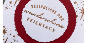 Beitragsbild des Blogbeitrags Weihnachtskarte „Feiertage“ | Stampin‘ Up!