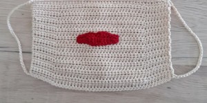 Beitragsbild des Blogbeitrags Gehäkelte Gesichts Maske