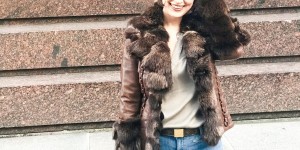Beitragsbild des Blogbeitrags Fall look: Cosy leather jacket