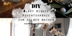 Beitragsbild des Blogbeitrags DIY | 4 last minute Adventskränze zum selber machen