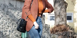 Beitragsbild des Blogbeitrags Karierter Blazer – altmodisch aber gut! 