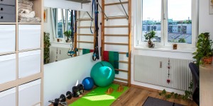 Beitragsbild des Blogbeitrags Mein neuer Homefitness-Bereich: clever eingerichtet!
