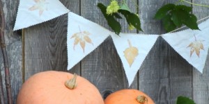 Beitragsbild des Blogbeitrags Gartenprojekt und das schnellste Wimpelketten DIY für den Herbst