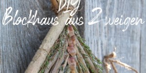 Beitragsbild des Blogbeitrags Weihnachtsdeko DIY No 2 - Blockhäuser aus Zweigen 