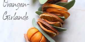Beitragsbild des Blogbeitrags Weihnachtsdeko DIY No 8 - Orangengirlande 