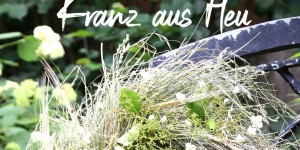 Beitragsbild des Blogbeitrags Summerfeeling - Heukranz DIY und Kirschkuchen Rezept