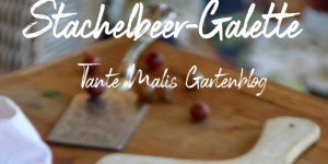 Beitragsbild des Blogbeitrags Stachelbeer-Galette-Rezept und Gartenschnitt-Deko