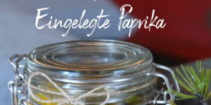 Beitragsbild des Blogbeitrags Last Minute Geschenke - Paprika in Öl und Kräutern