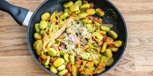 Beitragsbild des Blogbeitrags Gnocchi mit Basilikumpesto 