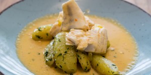 Beitragsbild des Blogbeitrags Zandergulasch vom Hotel vom Feinsten
