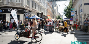 Beitragsbild des Blogbeitrags Von der Flaniermeile zum Flaniermarkt Neubaugasse