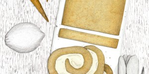 Beitragsbild des Blogbeitrags Karotten-Roulade mit Zitronencreme