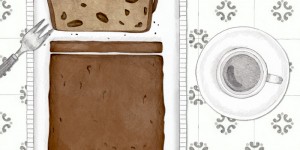 Beitragsbild des Blogbeitrags Dattel-Walnusskuchen