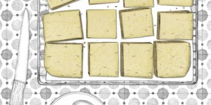 Beitragsbild des Blogbeitrags Weiße Schokoladen Blondies