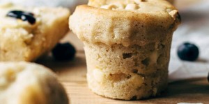 Beitragsbild des Blogbeitrags Super Soft White Chocolate Muffins