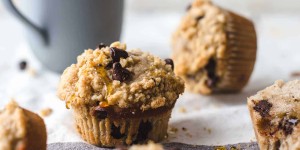 Beitragsbild des Blogbeitrags Banana Chocolate Chip Muffins