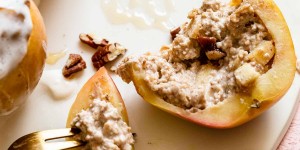 Beitragsbild des Blogbeitrags Healthy Cinnamon Baked Apples 