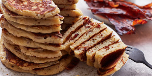 Beitragsbild des Blogbeitrags Savory Pancakes with Bacon 