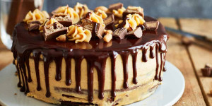 Beitragsbild des Blogbeitrags The Ultimate Peanut Butter Chocolate Cake 