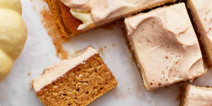 Beitragsbild des Blogbeitrags Pumpkin Cake with Cream Cheese Frosting