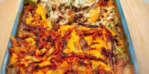 Beitragsbild des Blogbeitrags Air Fryer Green Bean Casserole Recipe