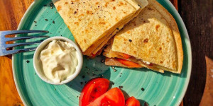 Beitragsbild des Blogbeitrags Air Fryer Breakfast Tortilla Recipe