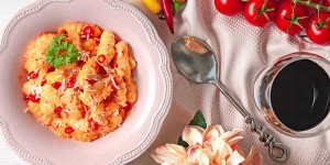 Beitragsbild des Blogbeitrags Ajvar Gnocchi