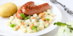 Beitragsbild des Blogbeitrags Kohlrabigemüse - Eine Beilage die man löffeln möchte