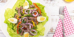 Beitragsbild des Blogbeitrags Ein Rindfleischsalat ist Restverwertung deluxe und so variabel
