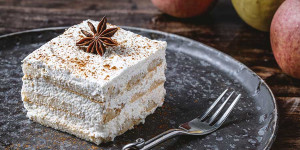 Beitragsbild des Blogbeitrags Schnelles Apfeltiramisu 