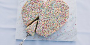 Beitragsbild des Blogbeitrags Bio Funfetti Torte 