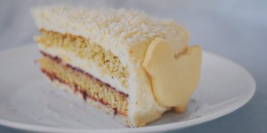 Beitragsbild des Blogbeitrags Bio Kokostorte zu Ostern