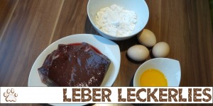 Beitragsbild des Blogbeitrags Leber Hundeleckerlies zubereitet mit einer Backmatte