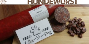 Beitragsbild des Blogbeitrags Hundewurst vom Hundefutterspezialisten 