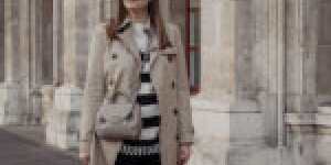 Beitragsbild des Blogbeitrags Spring Outfit mit Streifenpulli und Leggings