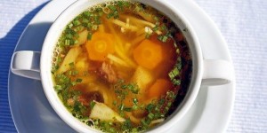 Beitragsbild des Blogbeitrags Kräftige Rindsuppe Rezept, Wiener Art