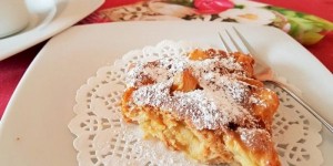 Beitragsbild des Blogbeitrags Russischer Apfelkuchen Charlotka, fettarm, leicht