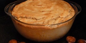 Beitragsbild des Blogbeitrags Mandelauflauf mit Waldbeeren, Rezept