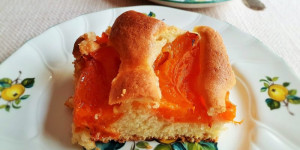 Beitragsbild des Blogbeitrags Marillenkuchen einfach, Rezept aus Rührteig