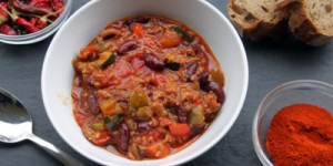 Beitragsbild des Blogbeitrags Chili con carne y vegetales