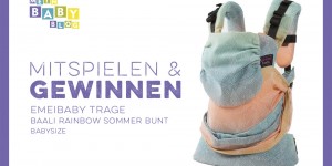 Beitragsbild des Blogbeitrags emeibaby Babytrage zu gewinnen