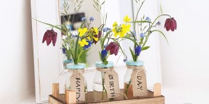Beitragsbild des Blogbeitrags DIY-Geschenke: Kreative Geschenkideen mit Blumen 