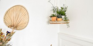 Beitragsbild des Blogbeitrags Blumenampel aus Wiener Geflecht selber machen