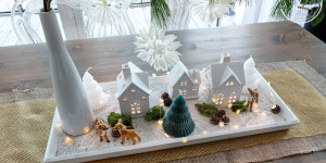 Beitragsbild des Blogbeitrags Lichterhäuschen - stimmungsvolle Dekoidee für Weihnachten
